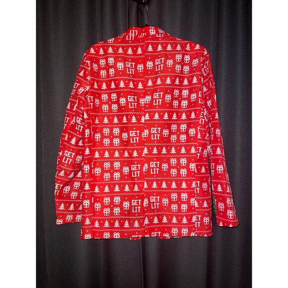 Ugly Christmas Sweater Xmas Size Medium Blazer Jacket - Picture 3 of 3